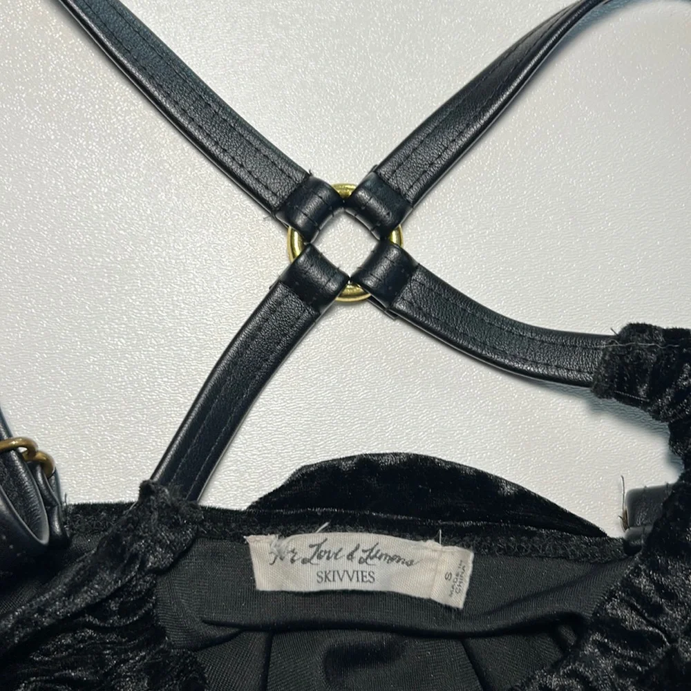 For Love & Lemons Skivvies Lula Bodysuit in Black Women’s Size Small S - Picture 11 of 13
